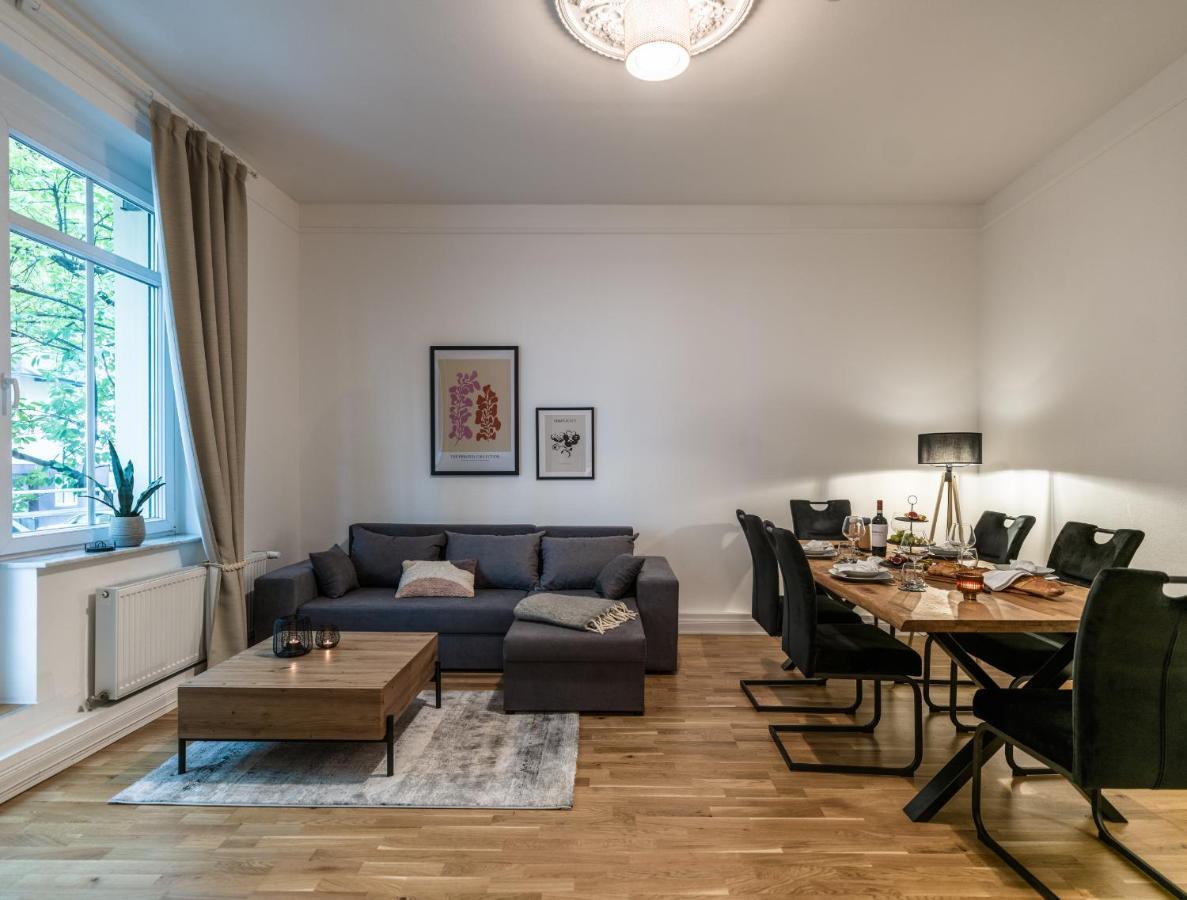 Hochwertige Altbauwohnung Im Modernen Stil In Wiesbaden - Kueche - Terrasse - Wlan - Zentral ภายนอก รูปภาพ