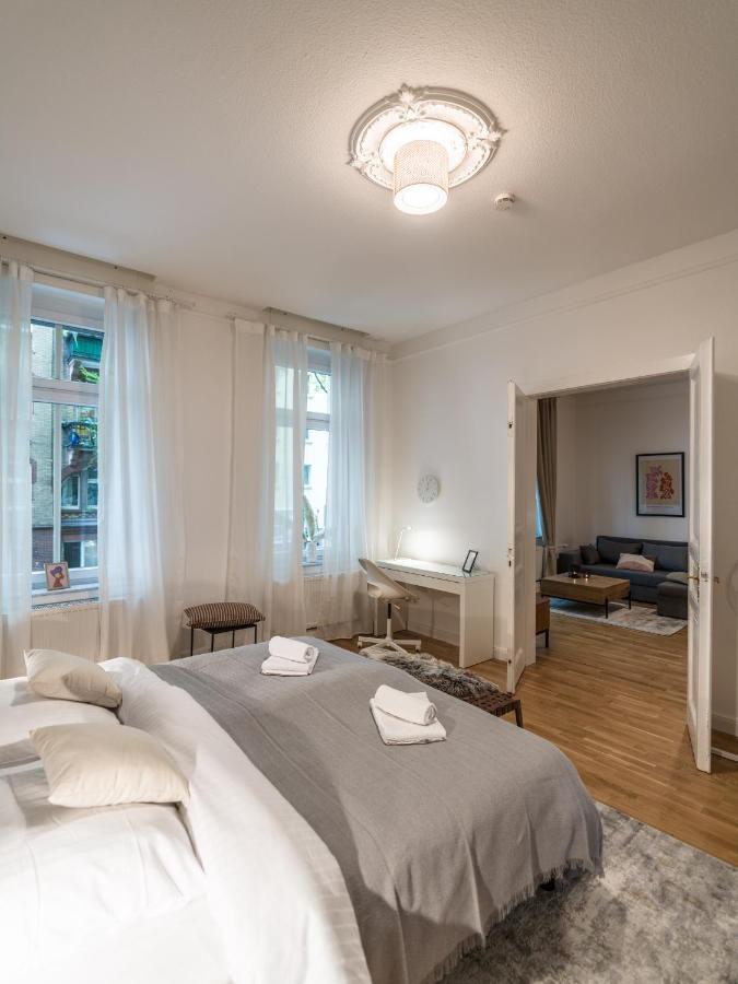 Hochwertige Altbauwohnung Im Modernen Stil In Wiesbaden - Kueche - Terrasse - Wlan - Zentral ภายนอก รูปภาพ